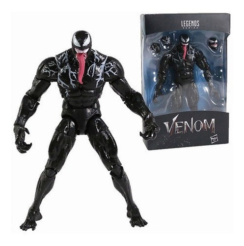 Figura De Acción Marvel Legends Serie Spiderman 18cm Venom