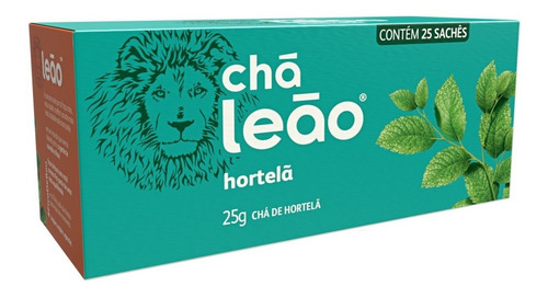 Chá Leão Ervas - Hortelã Em Sachês - 25ud