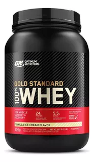 Whey Isolate Gold Standard 100% On Optimum Nutrition Sabor Vanilla ice cream