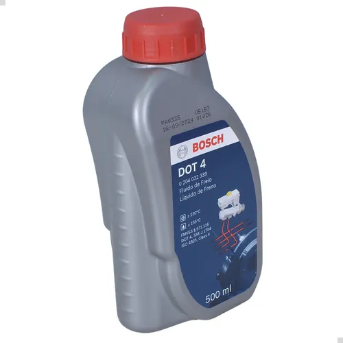 Fluido de Freio Bosch DOT 4 (500ml) – Máxima Segurança e Alta Estabilidade