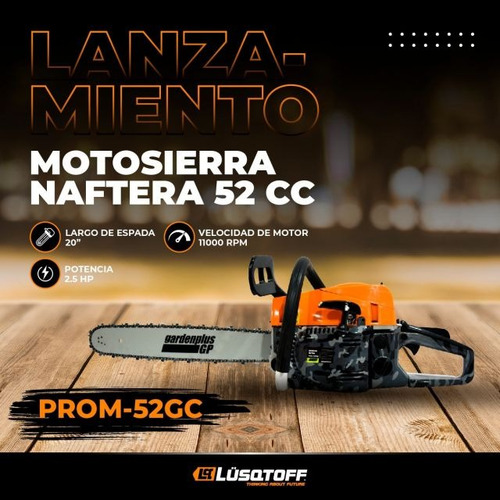 Motosierra Naftera Explosion 52cc 2t Poda Leña Lusqtoff Gp