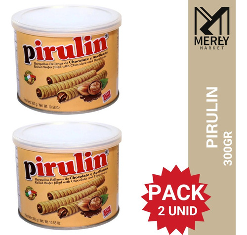 Lata De Pirulin 300gr (pack X2). Mereymarket