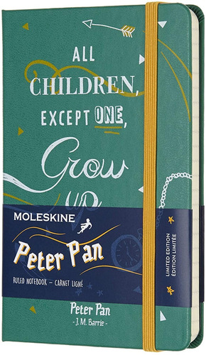 Moleskine Limited Peter Pan  Bolsillo Raya 9x14cm *arlekus*