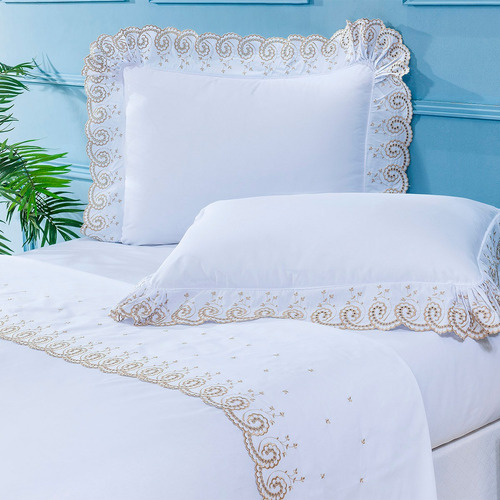 Kit Cobre Leito Queen 12 Peças Completo Jogo De Cama + Banho Branco Branco