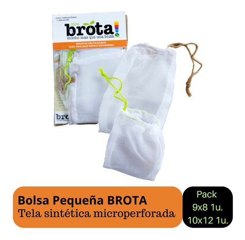 Bolsa De Tela Microperforada Brota Pack 9x8 Y 10x12 - 1 C/u