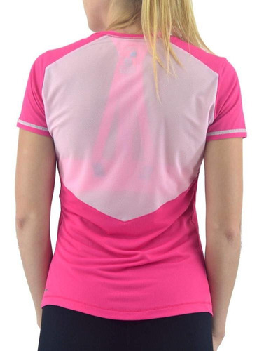 Remera Salomon Mujer Agile Ss Running Fucsia