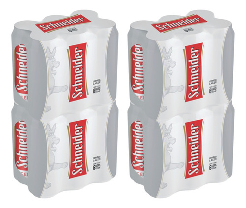 Imagen 2 de 9 de Cerveza Schneider Rubia Lata 473ml Pack X24 La Barra Oferta