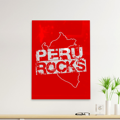 Cuadro Deco Peru Rocks Mapa (d0020 Boleto.store)