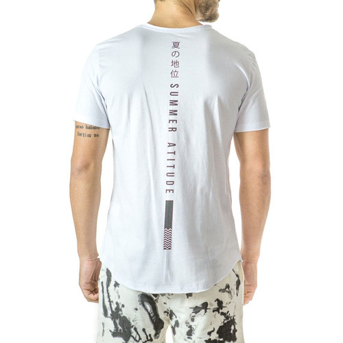 Camiseta Longline Curve Summer Brohood Branco