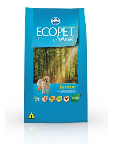 Ração Cão Filhote Méd/grd Ecopet Natural Junior Frango 15kg