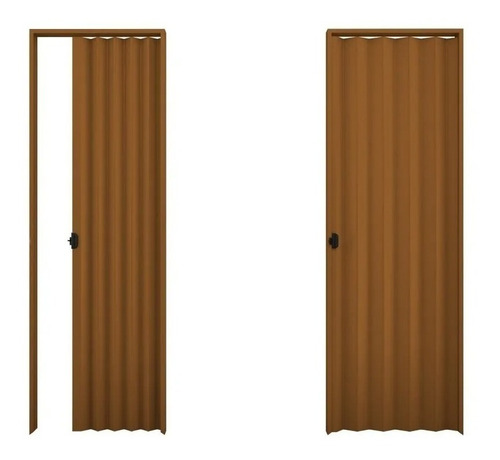 Puertas Plegables Pvc Marron 0.80 X 2.10 Tyt