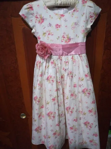 Vestido De Niña, Talla 8 (Usado)