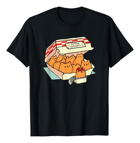 Camiseta De Gato De Comida Rápida Kitten Nuggets