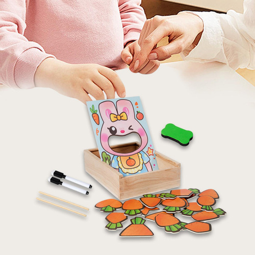 Juego De Alimentación De Juguete Intelectual De Madera Para