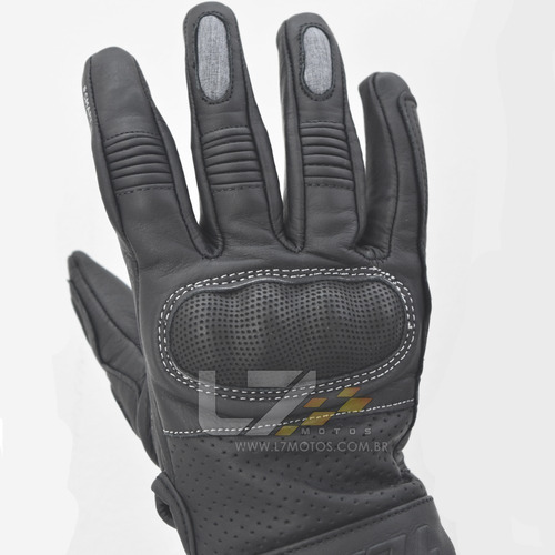 Imagem 9 de 10 de Luva Texx Liberty Cano Curto Couro Moto Motoqueiro Custom