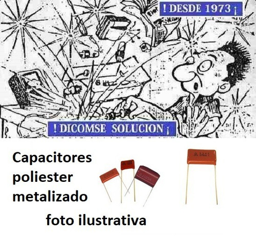 Capacitor Poliester Metalizado 0,0047 Uf  1600vdc P=15mm