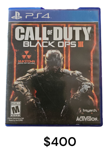 Call Of Duty Black Ops Iii Ps4 (Usado)