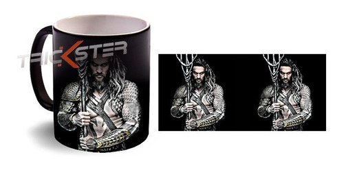 Aquaman Jason Momoa Dc Comics Taza Magica Personalizada