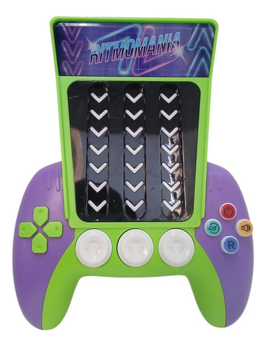 Juego Ritmomania Pop It Electrónico Sensorial Música Toyz Violeta Y Verde