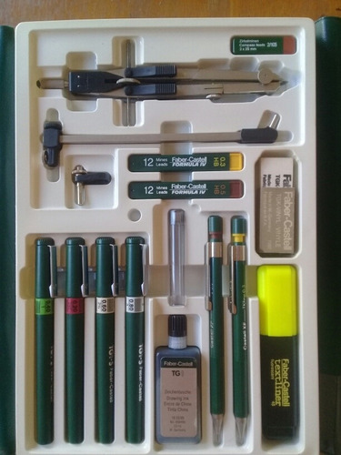 Estuche Rapidograf Y Compas. Faber Castell