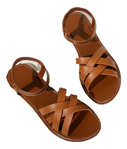 Zapatos De Verano, Sandalias De Tacón Plano, Sandalias Roman