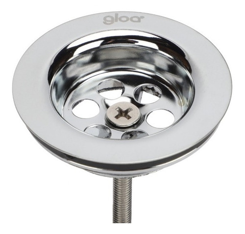 Imagen 7 de 10 de Descarga Con Sifon Pipa Gloa De Cobre Cromo + Sopapa 11/4