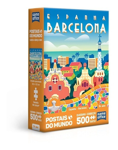 Quebra-cabeça Postais Do Mundo Barcelona 500pçs Nano Toyster