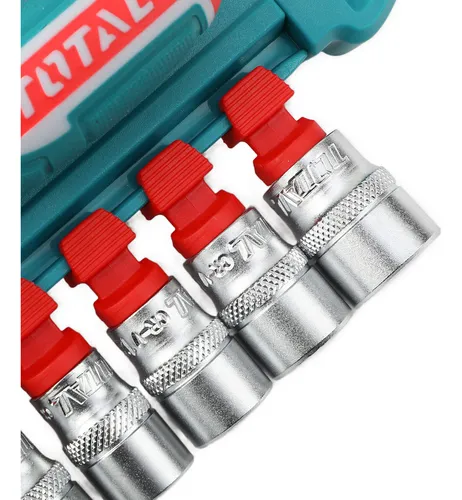 Juego De Dados Y Llave Crique Total 27 Piezas Encastre 1/4''