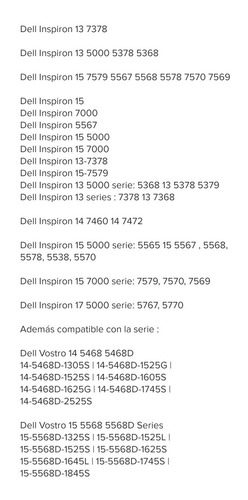 Batería Wdx0r Para Dell Inspiron 13 / 15