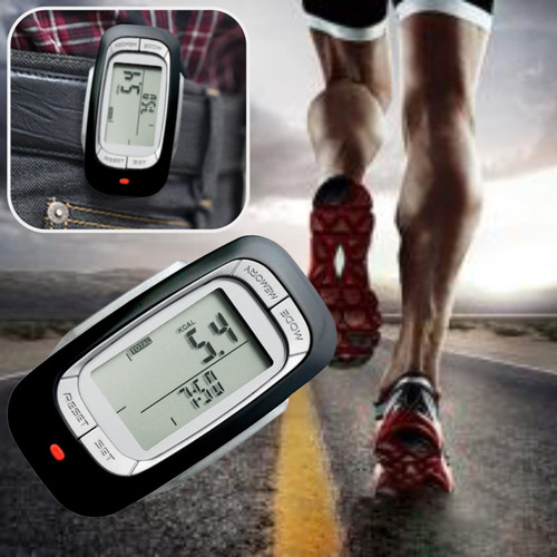 Contador De Pasos 3d Con Clip Y Cordón, Podómetro Digital Pr
