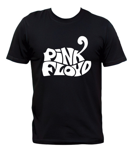 Remera Negra Pink Floyd Algodón Premium