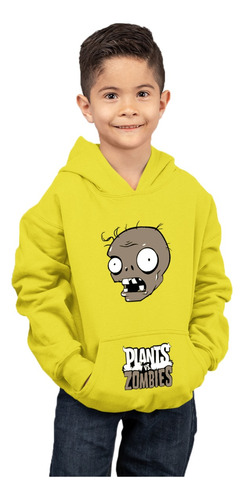 Poleron De Niño Con Capucha Plants Vs. Zombies Clipart