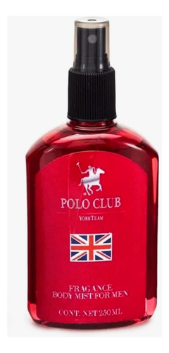 Loción Corporal Polo Club York Team Red 250ml Body Mist