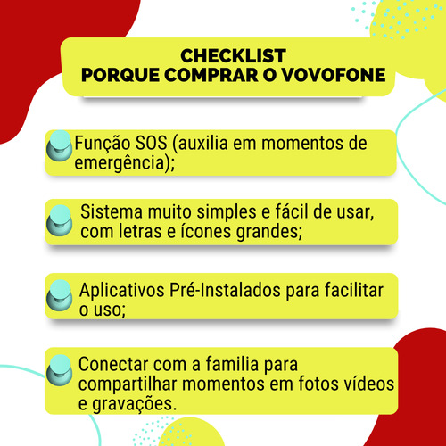 Tablet Vovô&vovófone 3g 32gb Tela 7 Faz Ligação Face Insta Preto