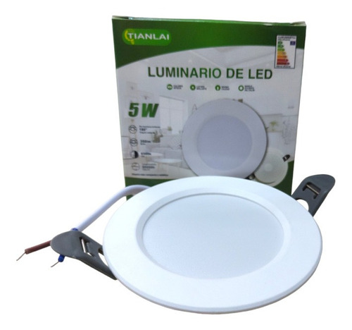 Lámpara Led Empotrable 5w Spot Para Bote 3 Pulgadas 10 Pz Color Blanco