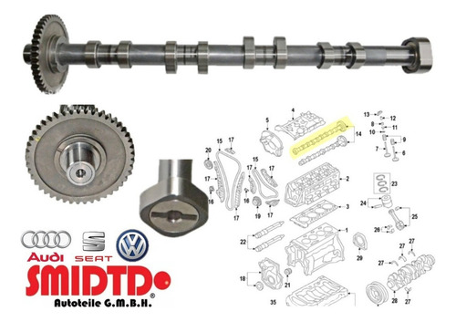 Arbol De Levas Escape Y Válvula Vvt Audi A4 Avant 1.8 08-15