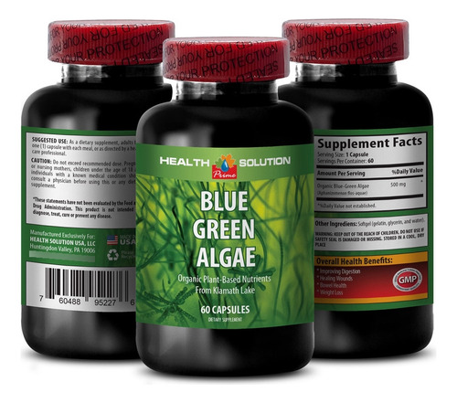 Algas Verdes Azules Spirulina - Algas Verdes Azules 500 Mg D