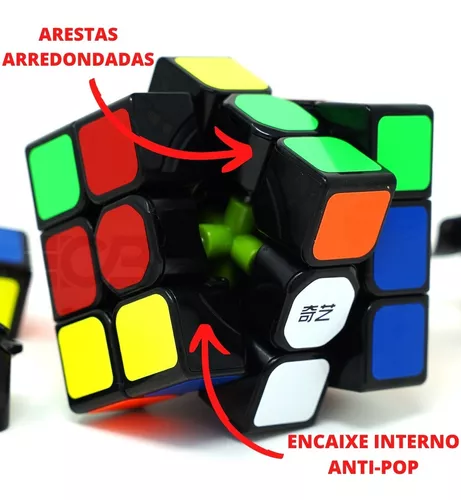 Cubo Mágico Profissional 3x3x3 Qiyi - Preto - Original