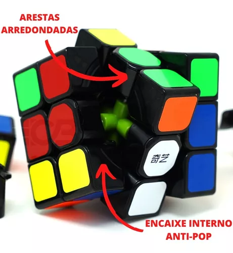 Place Games Cubo Mágico PRO 3 Sail W Profissional Colorido Cuber Brasil