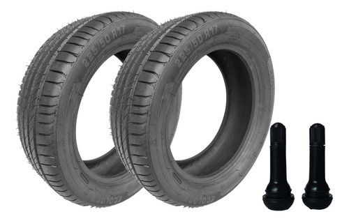 Kit 2 Pneu 225/50/17 Remold Com Borracha Vipal +2 Bico