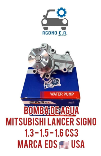 Bomba De Agua Para  Mitsubishi Lancer Signo 1.3 1.5 1.6 Cs3