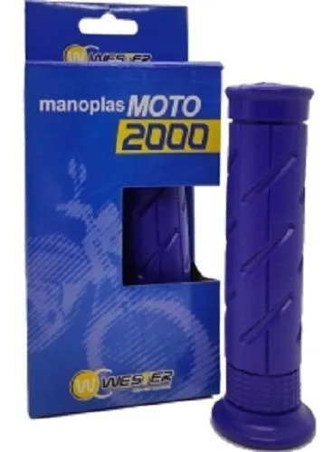 Puños Manoplas  Moto Wester Brasil Azul Honda Titan 150 Rpm