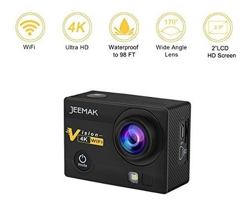 Camara Jeemak Act74r 4k 16mp Wifi Waterproof