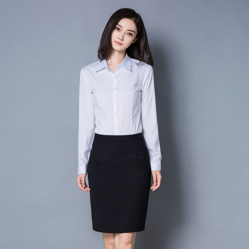Camisa Manga Larga Mujer Classic Fit Suave Y Transpirable
