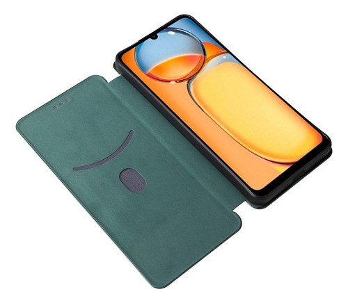 Funda Tipo Cartera De Poliuretano De Fibra De Carbono Para X