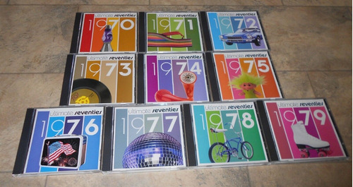 Lote 10 Cd Ultimate Seventies  10 Años Década 1970-1979