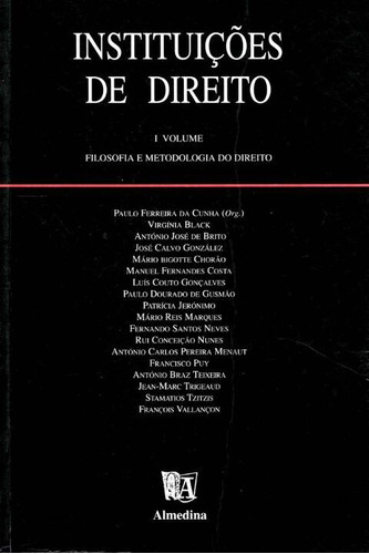 Libro Instituicoes De Direito Filosofia De Paulo Jorge F Fer