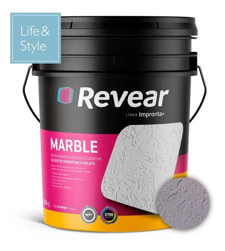 Revear Revest. Marble Colores Suaves 30kg - Prestigio