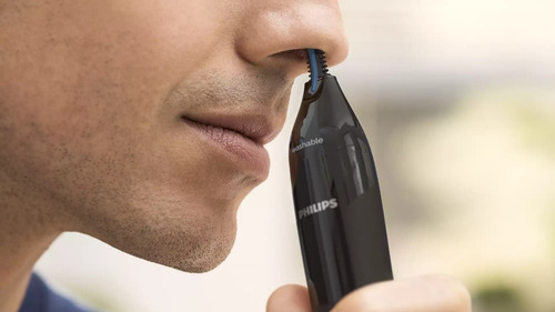 Imagen 4 de 10 de Nose Recortadora Philips Series 1000 NT1650 negra