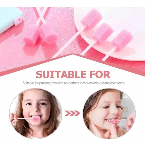 100 Toallitas De Limpieza Bucal Desechables